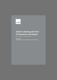 Guide to Dealing with Part 35 Questions and Replies (David Dewar - Winn Solicitors)
